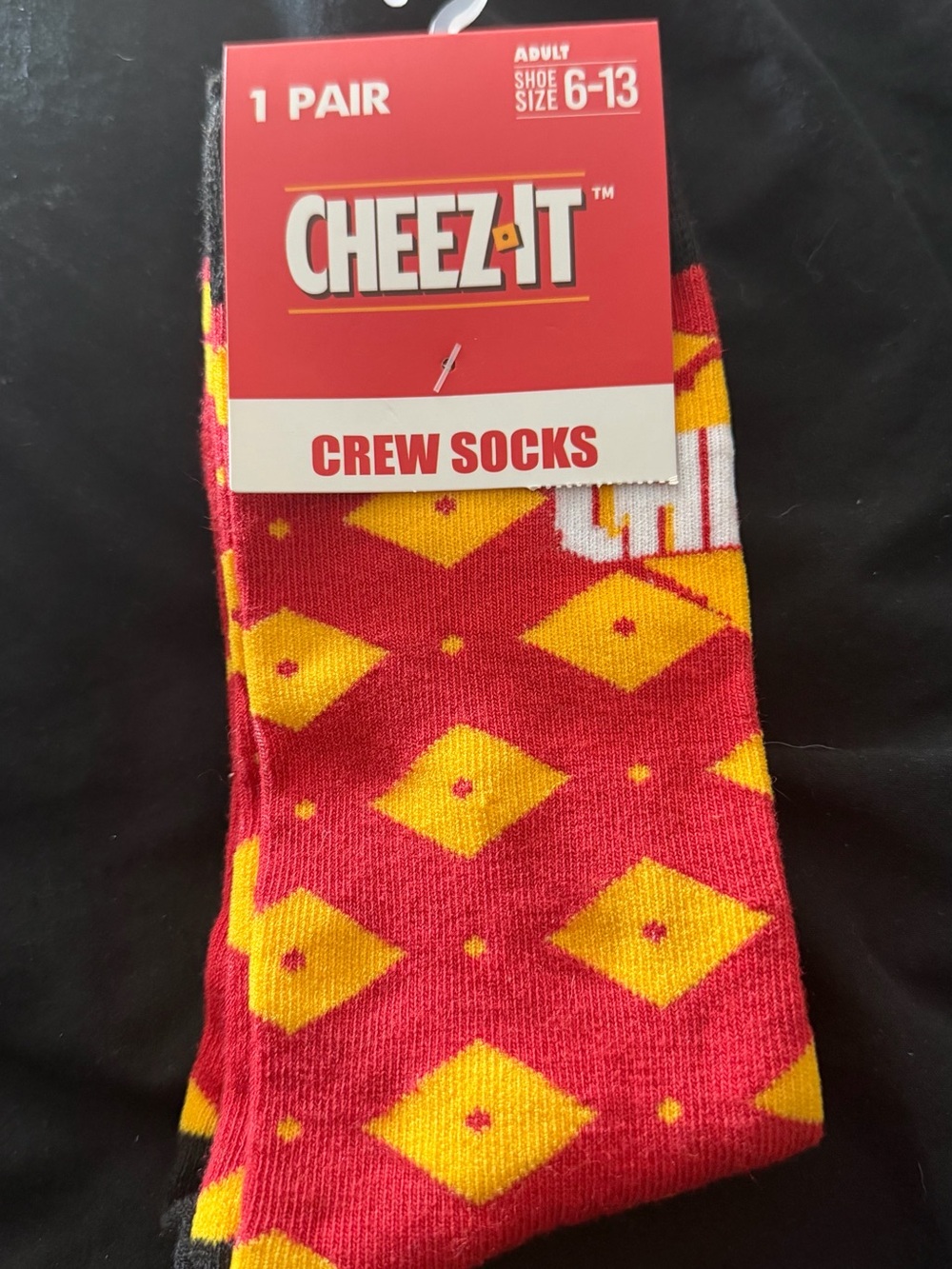 Red & Yellow Crew Socks - Pack of 1